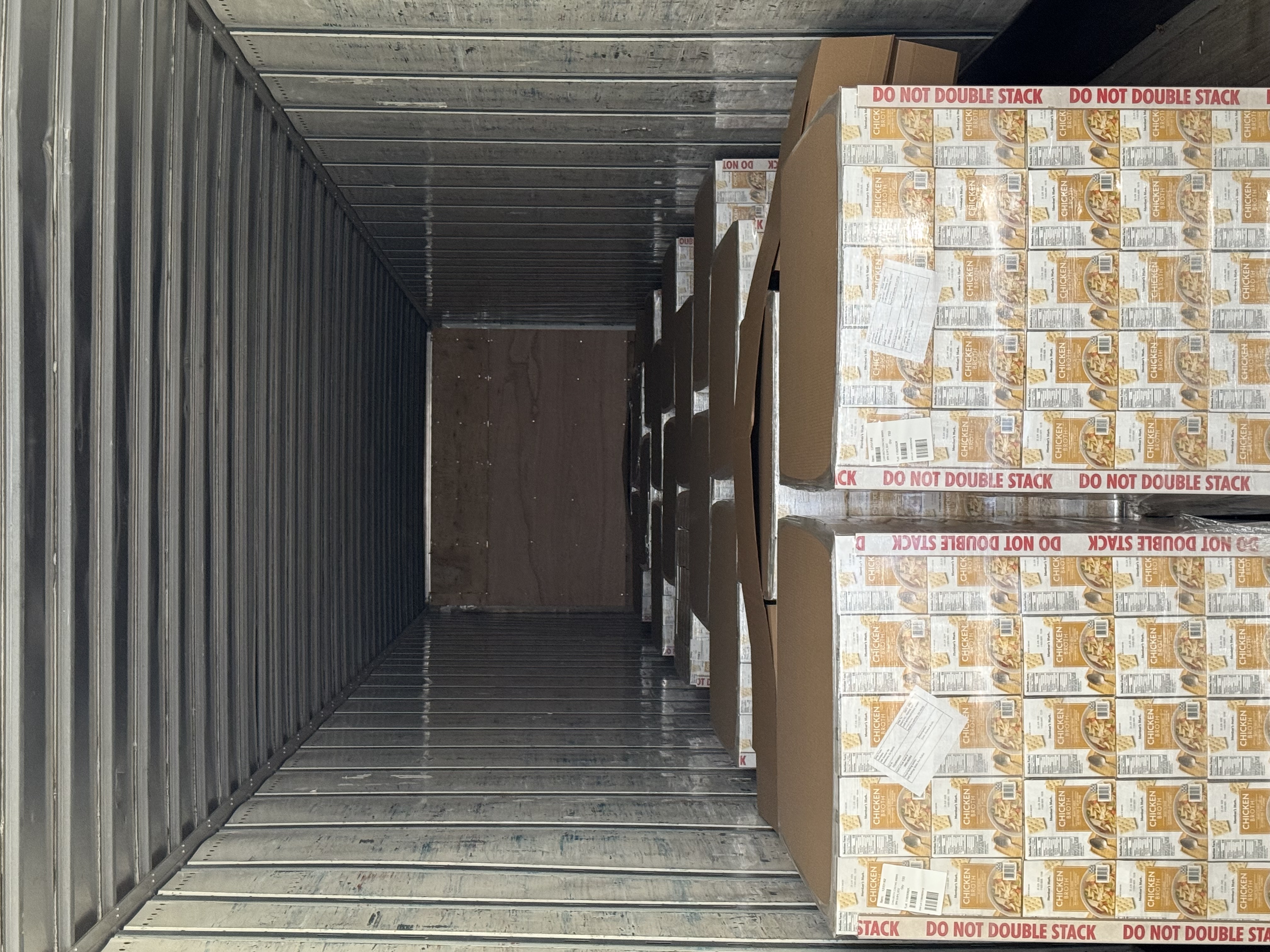 Trailer cartons organized